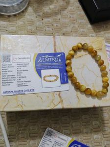 Natural Quartz Cats Eye Bracelet