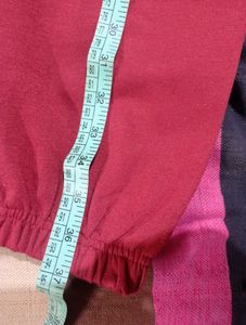 Rust Red Cotton Joggers – Unisex | Lightly Used