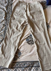 Stylish Beige Casual Pants