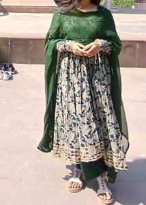 Elegant Printed Kurta Set with Dupatta