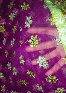 Heavy Bridal Wear  Saree..with Golden Zari Work...
