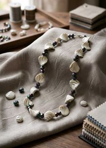 Unique Seashell Beaded Necklace