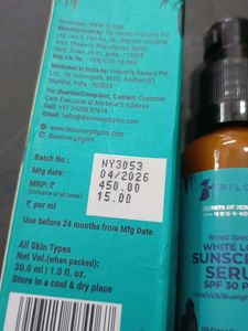 pilgrim white lotus sunscreen serum