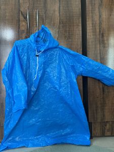 2 colors Unisex Blue Rain Poncho with Hood