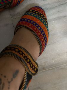 Handmade Embroidered Ethnic Flats