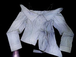 Striped Cold off Shoulder shirt