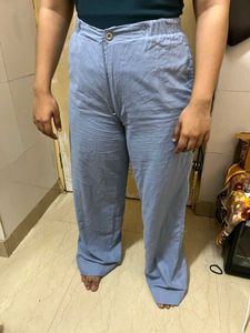 Light Blue Wide Leg Pants