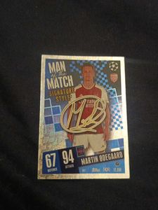 Martin Odegaard Man of the Match Card