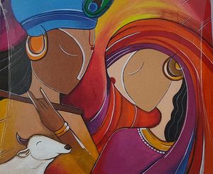 Krishna & Radha Art