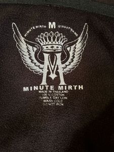 Minute Mirth Graphic Zip-Up Hoodie