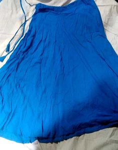 Vibrant Blue Ethnic Skirt