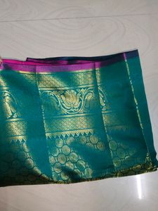 New Soft Pattu Saree With Unstitched Blouse Piece