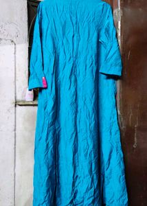 Blue Full Length Kurta XL