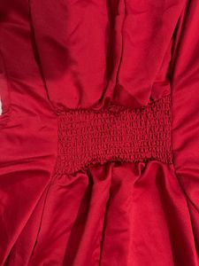 Chic Red V-Neck Flutter Sleeve Mini Dress