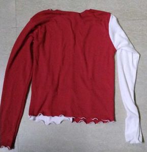Color Block Long Sleeve Top