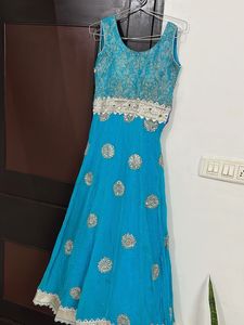 Sky Blue Beautiful Gown