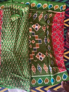 Red Patterned Saree