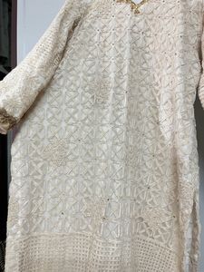 Embossed Embroidered Kurta For Any Occasion