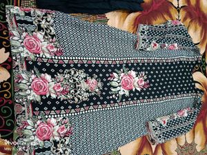 Designer Floral Print Kurta