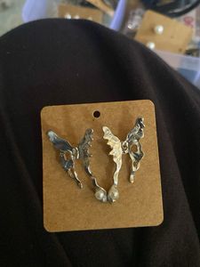 Unique Butterfly Pearl Earrings