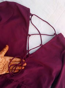 Wine Colour Top
