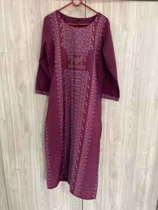 Elegant Maroon Rayon Kurti
