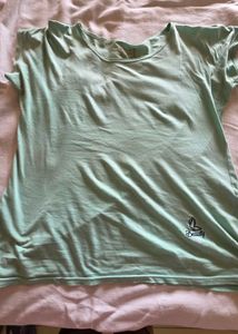 Light Green Casual T-Shirt