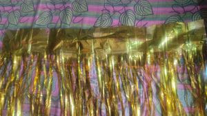 Golden Foil Curtain