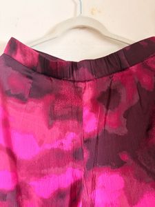 Vibrant Pink Abstract Print Co-ord Set