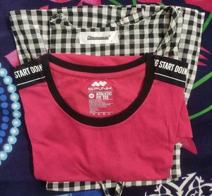 Cute Pink &amp; Gingham Tops Combo