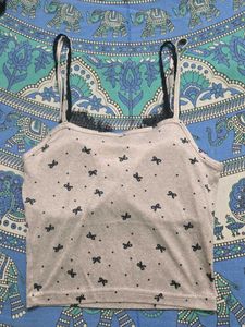 Cute y2k Bows &amp; Dots Cami Top( PADDED)