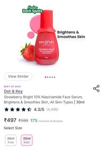 Dot &amp; Key Strawberry 10% Niacinamide Serum