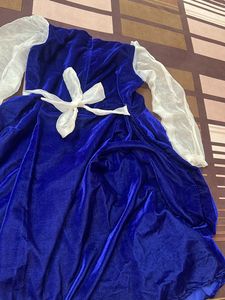 A Navy Blue Coloured Designer Short Frock✨