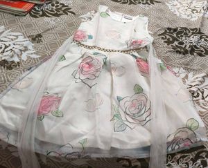 White Floral Party Dress