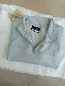 New Women Blue Winter Crop Top