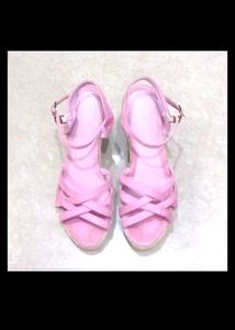 swap Pink Wedge Sandals