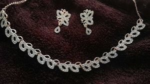 Sparkling Rose Gold Jewelry Set