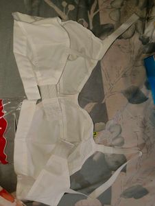 White Cotton Bra and shirt combo