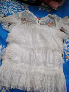 White Embroidered Pretty frock