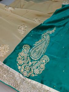 Beautiful Sea Green Colour Saree