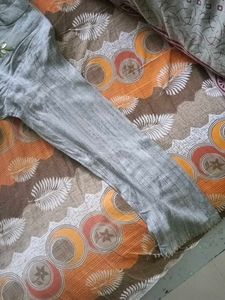 Embroidered Grey Kurta