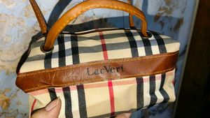 LacVert Burberry check Makeup Pouch