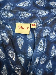 Printed Blue Kurta