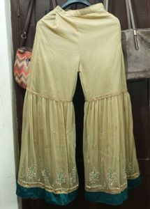 Designer sharara with Embroidered Blouse