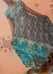 Classy One Piece Printed Long Dress/Gown For Women