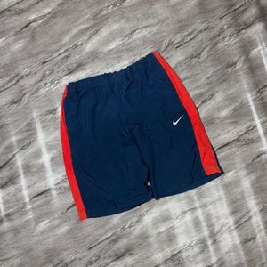 Nike Navy &amp; Red Striped Shorts
