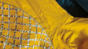 Festive Yellow Gota Work Anarkali Kurti