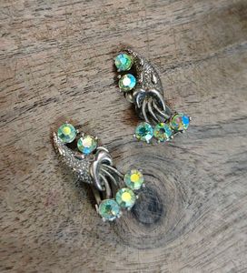 Sparkling Rhinestone Vintage Earrings