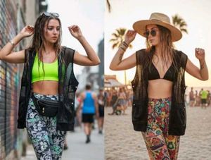 Sleeveless Black Vest