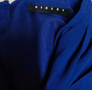 Sisley Royal Blue Sleeveless Top
